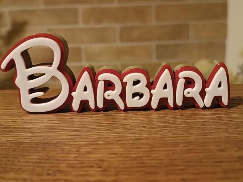 Barbara Disney Name Sign Decorate Room child Birth