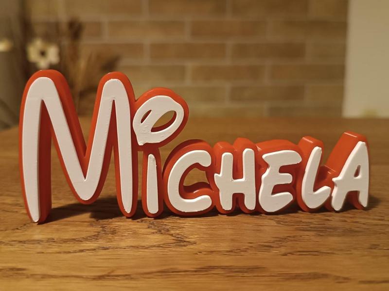 Disney Name Sign Michela Kid Room Wall Decor Tag 