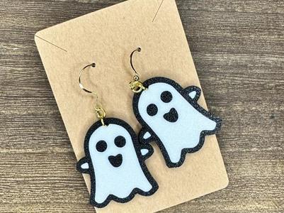 Happy Ghost Earrings / Keychain