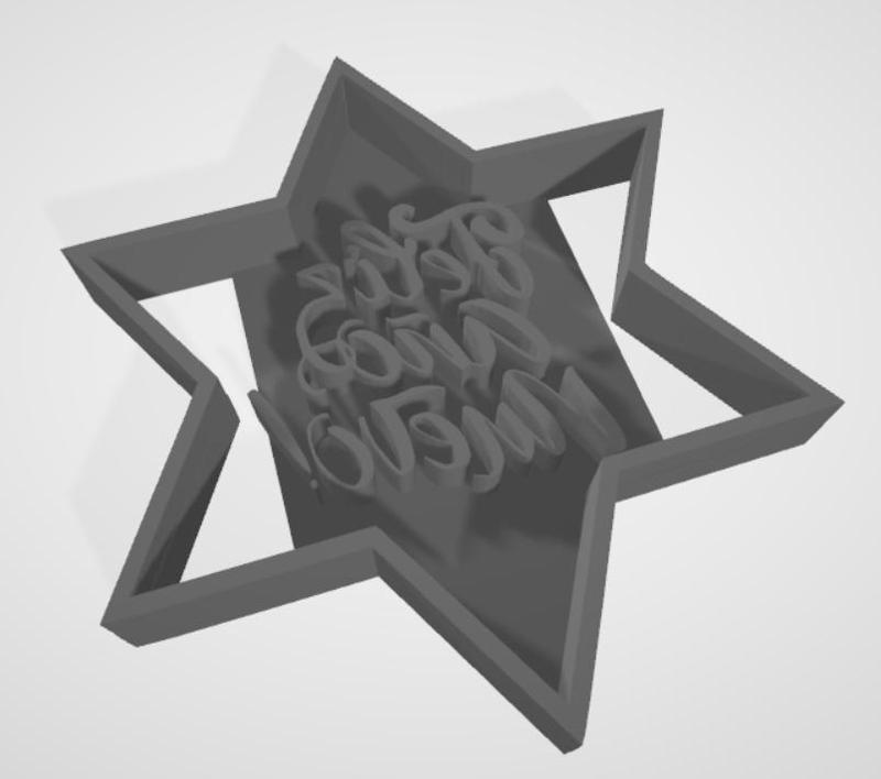 Cookie cutter happy new year