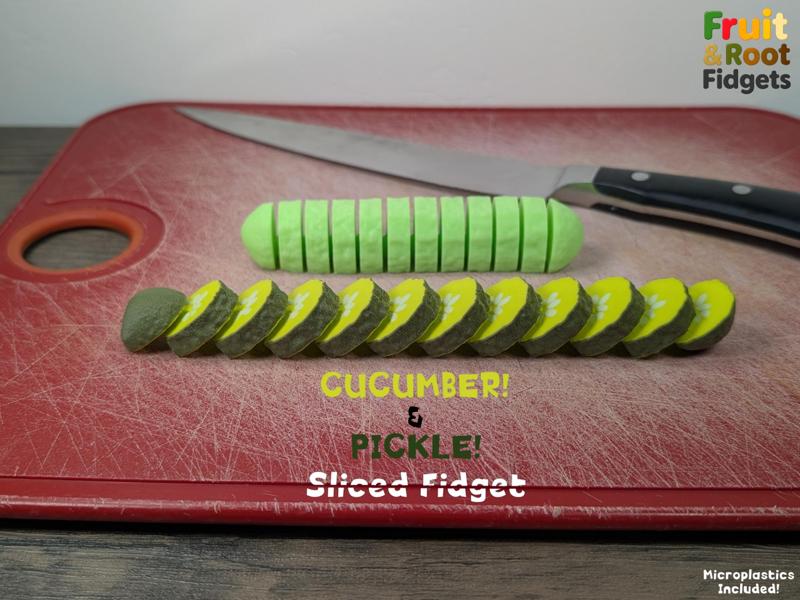 CUCUMBER! or PICKLE! Sliced Fidget