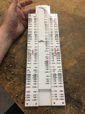 Baye's Ruler - A Bayesian slide rule