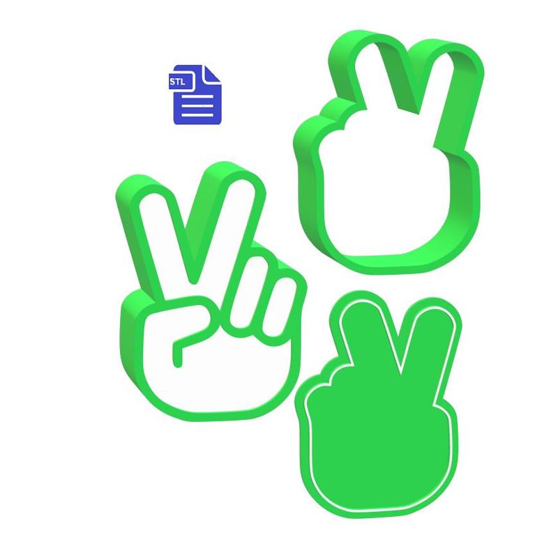 3pc Peace Bath Bomb Mold