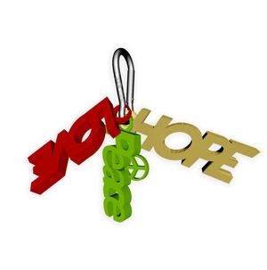 HOPE | LOVE | PEACE SIGN KEYCHAINS