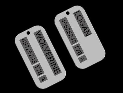 Logan 2017 - Wolverine dog tags 3D model