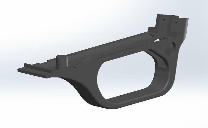 Stripped Trigger Plate FOR AIRSOFT GEL BLASTER AKA  M870 shotgun