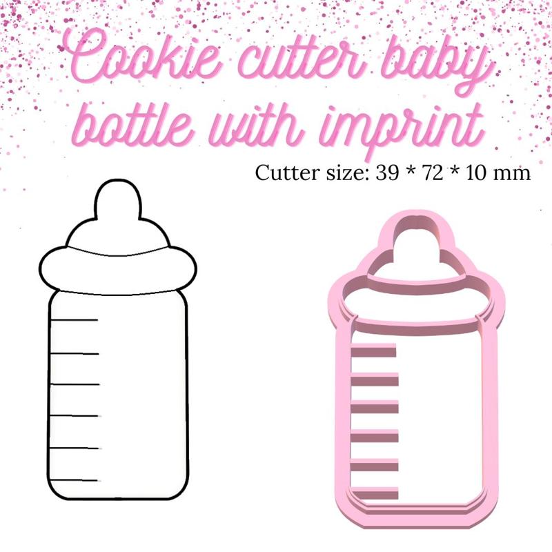 Baby bottle cookie cutter | Baby shower | Baby shower cookie cutter | cookie cutter | cookie cutters | it's a girl | it's a boy | pregnancy cookie cutter