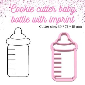 Baby bottle cookie cutter | Baby shower | Baby shower cookie cutter | cookie cutter | cookie cutters | it's a girl | it's a boy | pregnancy cookie cutter
