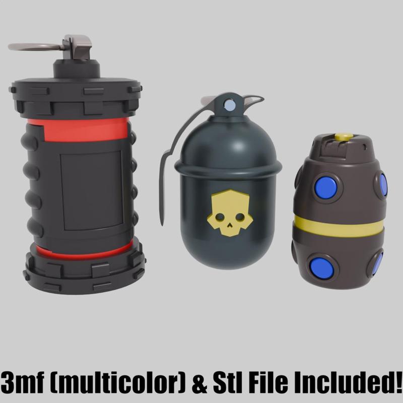 Helldivers 2 Grenade Bundle - G6 G12 G16 Grenade (Printable)
