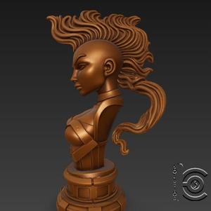 Warrior Queen Bust - Bronze Edition