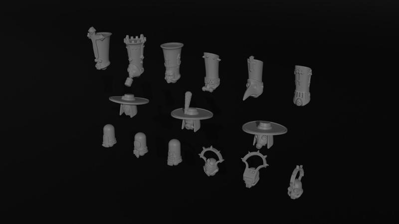 32mm Trench War Cleric Hats and Helmets #2
