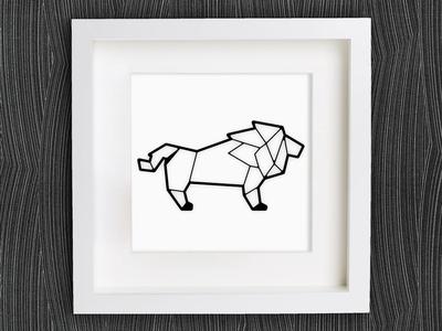Customizable Origami Lion