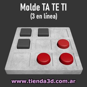 Mold TATETI Board Game (3 in line)