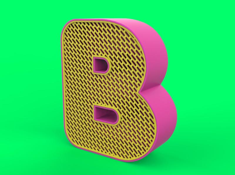"B" Shaped Piggy Bank - Alphabet Coin Bank