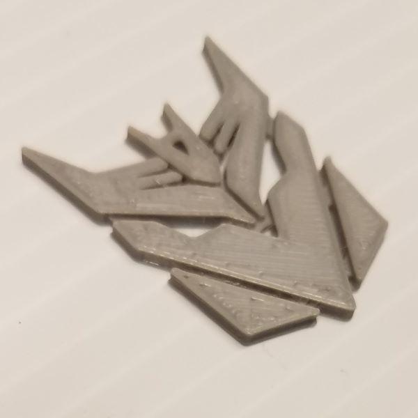 Decepticon Justice Division (DJD) Symbol Large Pin