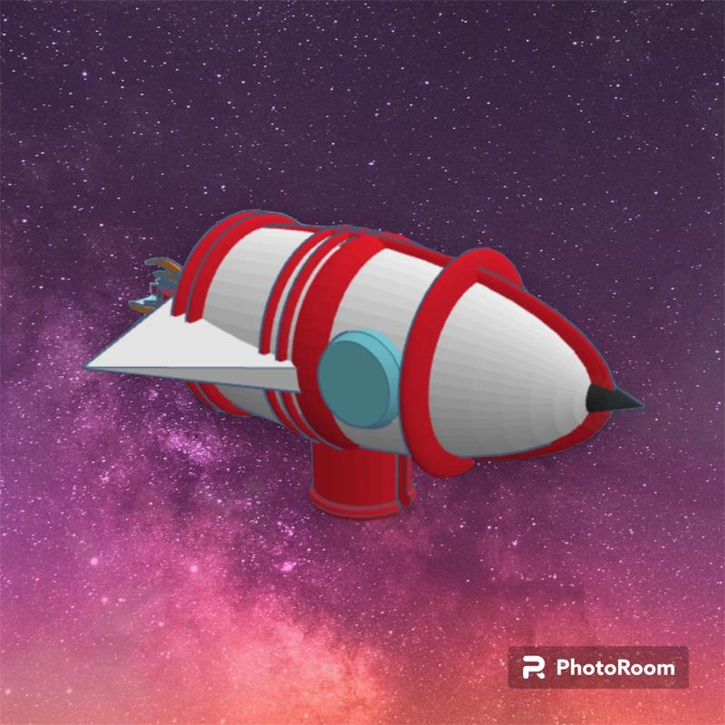 Space Ship Crocs Pin