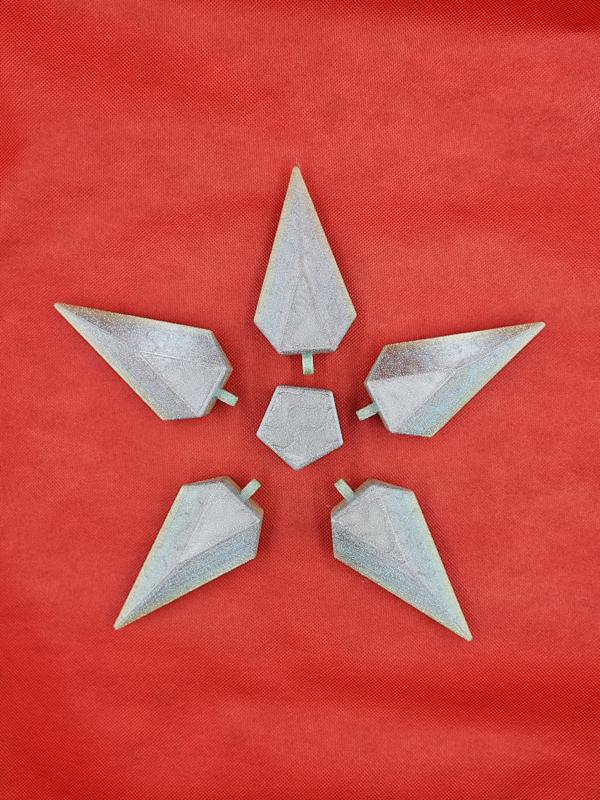 Christmas star in pieces