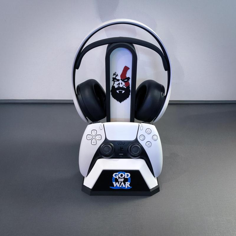 PS5 Headphone + Controller Stand - God of War