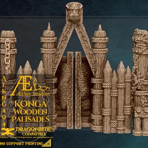 AEKNGA04 - Wilderness Wooden Palisades