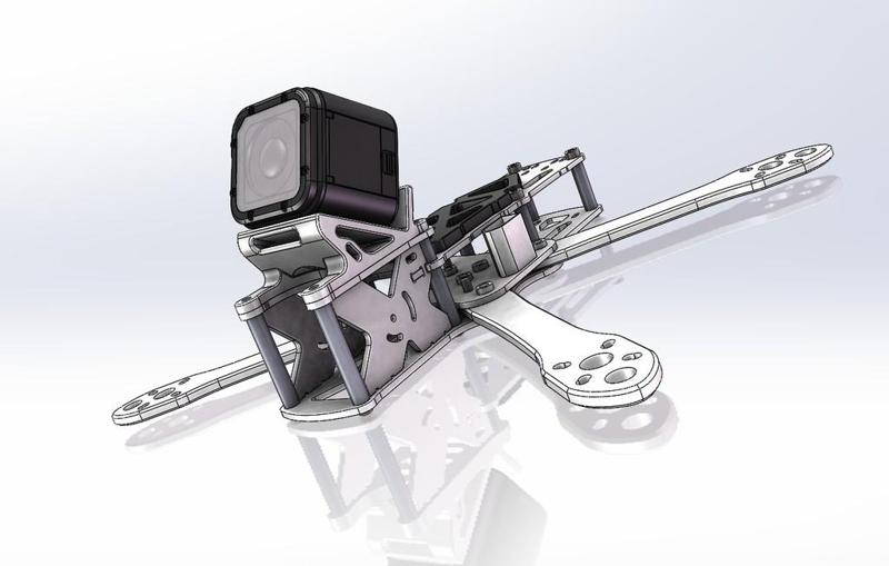 GOPRO SESSION/HERO FPV MOUNT OF GE-5 FRAME KIT