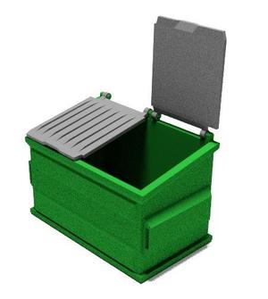 1/18 scale Garbage Dumpster