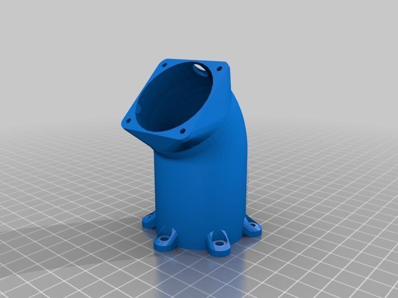 40mm Fan cooled DiamondAge hot end to rostock effector adaptor.