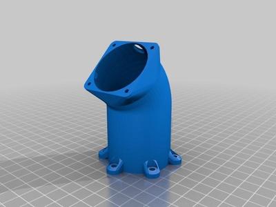 40mm Fan cooled DiamondAge hot end to rostock effector adaptor.