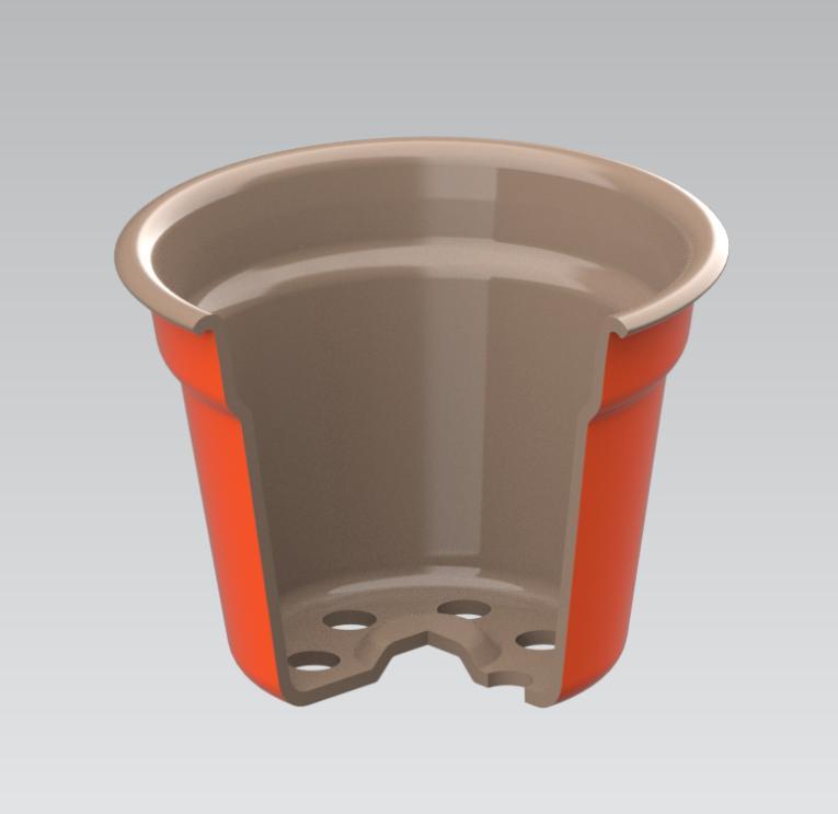 Flower Pot - Brown