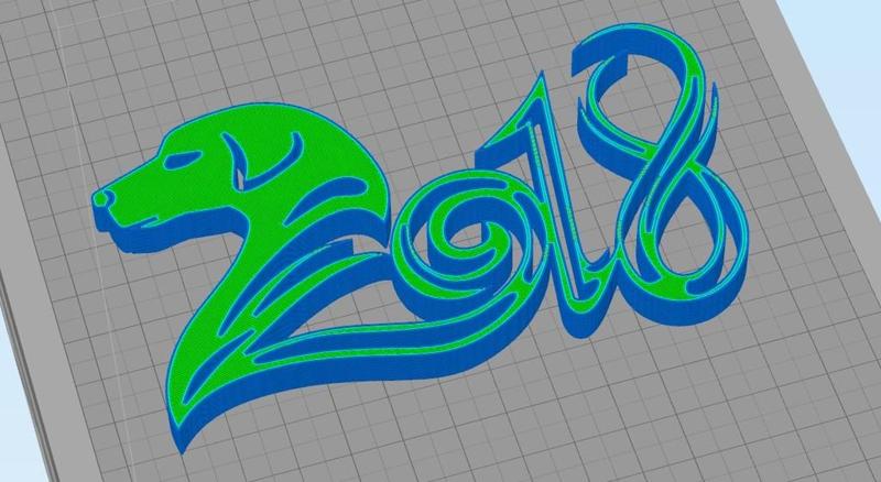 DOG 2018 Christmas Decoration