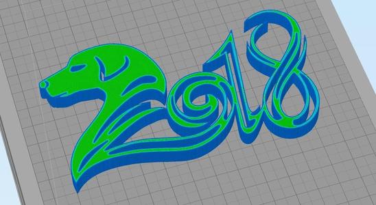 DOG 2018 Christmas Decoration