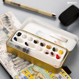 Watercolor travel palette & kit idea.