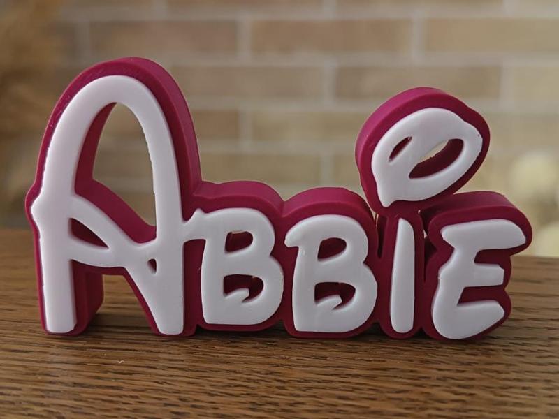 Abbie Disney Name Sign Decorated Room child Birth