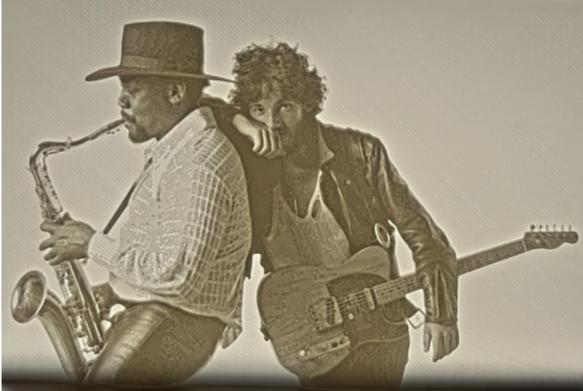 litofania bruce springsteen y clarence clemons