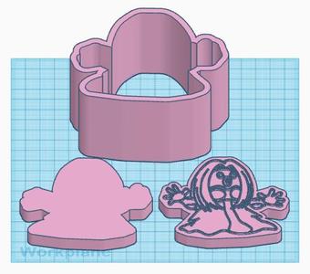 Pokemon: Jynx 3 Piece Bath Bomb Mold