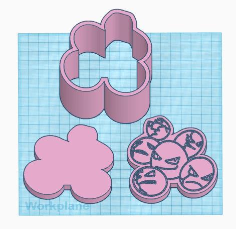 Pokemon: Exeggcute 3 Piece Bath Bomb Mold