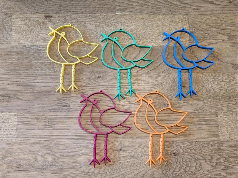 Bird with flexy legs