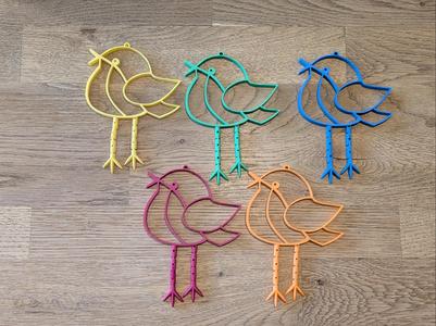 Bird with flexy legs