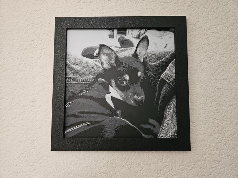 Miniature Pincher Puppy HueForge - 200x200