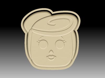 WILMA FLINTSTONE BATH BOMB MOLD
