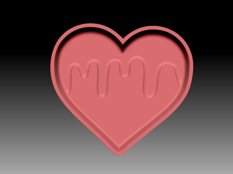 DRIPPY HEART BATH BOMB MOLD