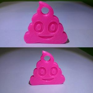 smile poo key chain