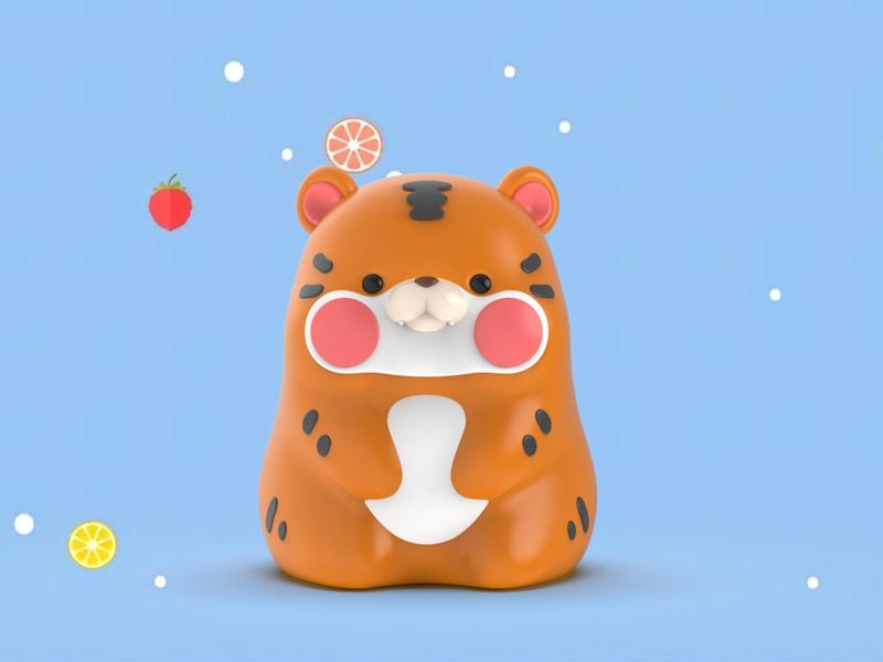 Q version 12 Zodiac animals-Tiger