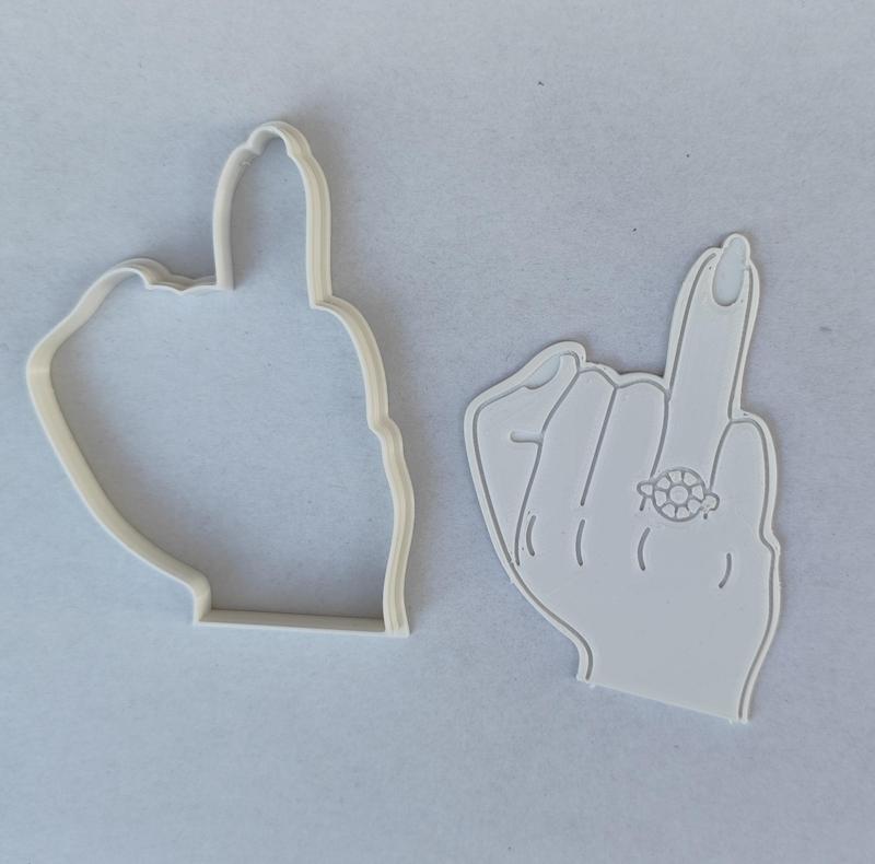 Cookie cutter emboser bride with a ring