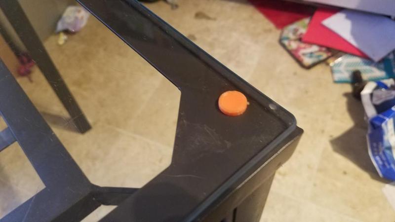 Glass table bushing (spacer)