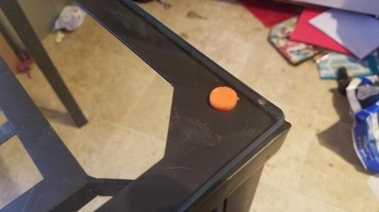 Glass table bushing (spacer)