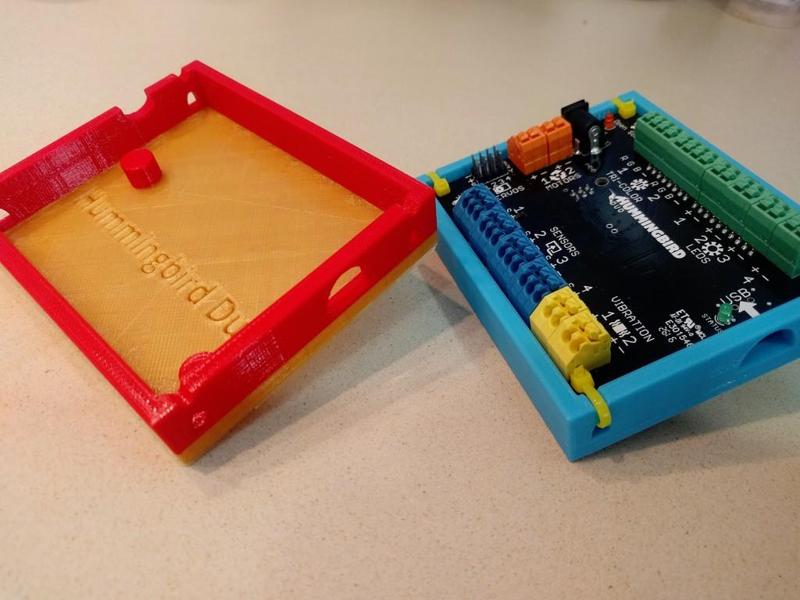 Hummingbird Duo Tray with Zip Tie Slots