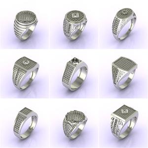 76 Gents Ring - Jewellery Mens Ring STL Jewelry Rings For Men