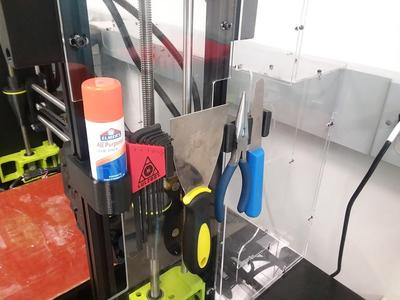 Lulzbot Taz 6 magnetic tool rack