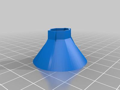 Funnel and lid for 2020 v-slot aluminum profiles