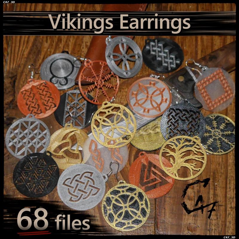 Round Vikings Earrings / Talismans